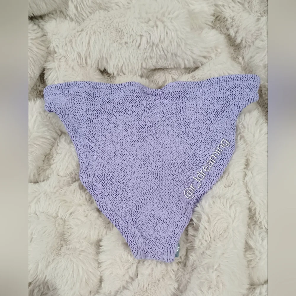 NWT Hunza G Classic Bikini Bottom One Size UK 6-18 (US 2-14) In Lilac